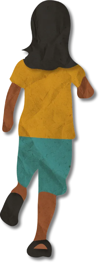 Children on the move illustration